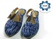 Imagen de Zapatillas en añil diseño corteza de árbol azul fuerte