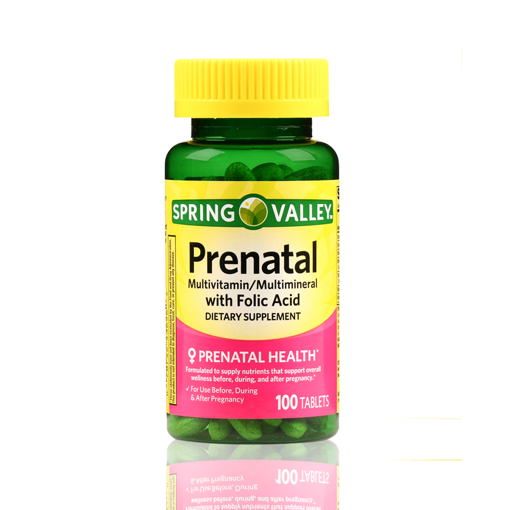 Imagen de Multivitaminas y Multiminerales Prenatal Spring Valley  100 tabletas
