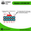 Modulo LCD 1602 - Gerber + layout