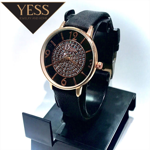 Imagen de Reloj para mujer DISU Negro Diamante