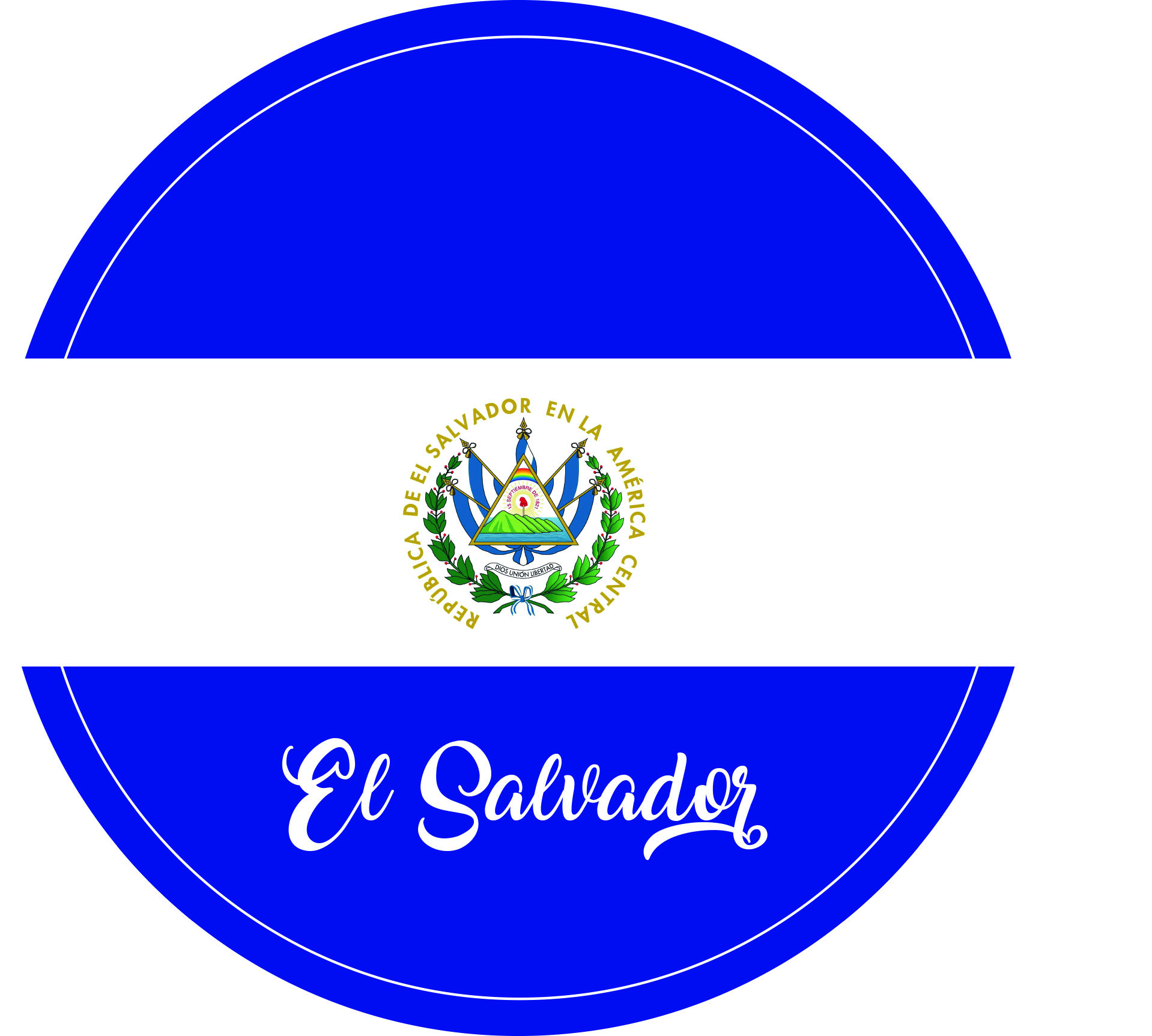 Magneto circular Bandera de El Salvador