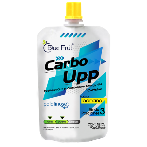 Market SV. CarboUpp / gel energético Blue Fruit con Palatinose (preworkout)  6 pack