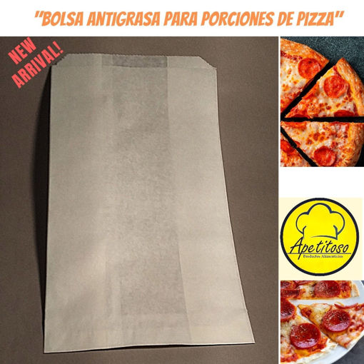 Imagen de Bolsa antigrasa para porciones de pizza