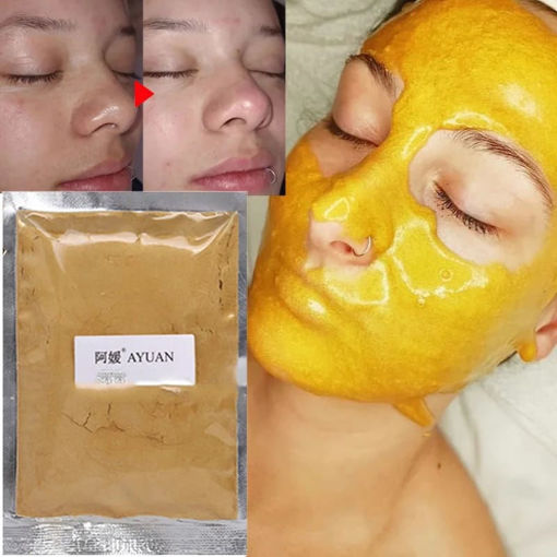 Imagen de Mascarilla  Facial activa de colágeno de oro de 24k, polvo blanqueador😍Mascara hidratante  profunda para Spa, tratamienmto antiarrugas