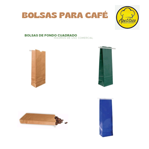 Imagen de Bolsa para café color kraft 25 unidades